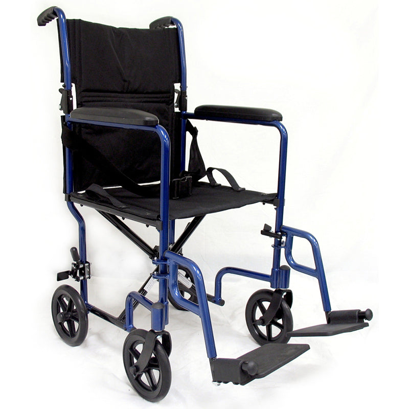 Karman LT-2017 17 Lightweight Transport Chair Blue