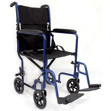 Karman LT-2017 17 Lightweight Transport Chair Blue