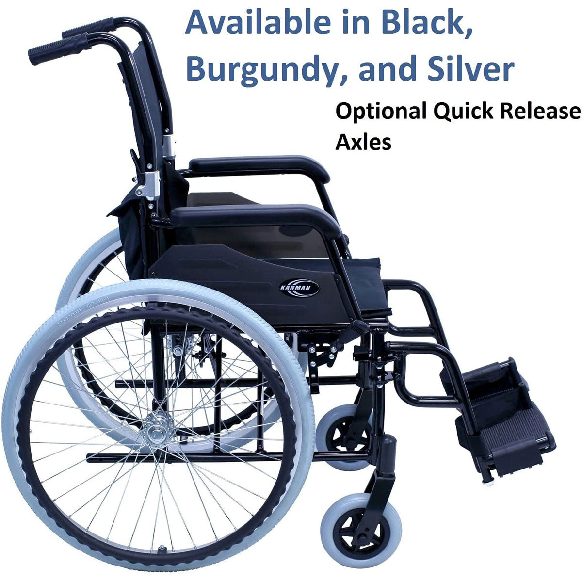 24 inch lbs Karman LT-980 Lightweight Wheelchair