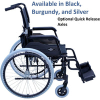 24 inch lbs Karman LT-980 Lightweight Wheelchair