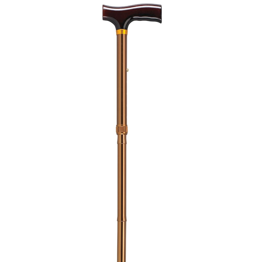 Folding Cane With T Handle For Elderly Support