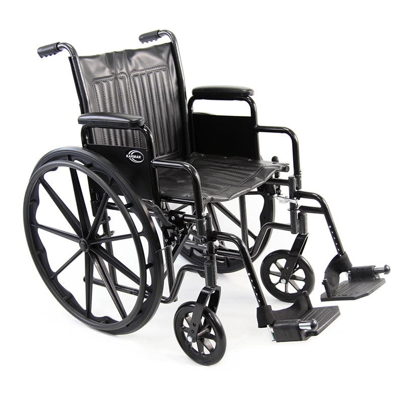 Karman KN-700T Steel Wheelchair 18 inch Seat