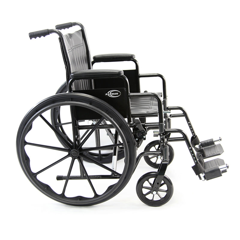 KN-700T 18 inch Seat Steel Wheelchair
