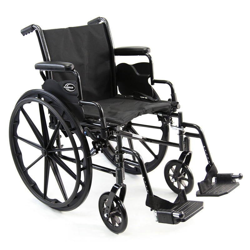 Karman LT-700T Adjustable 18 Wheelchair with Removable Arms