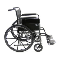 LT-800T Steel Wheelchair with Fixed Armrest 34 lbs