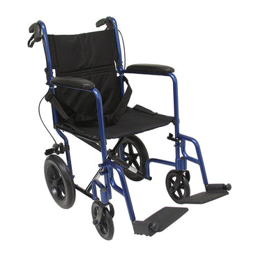 Karman LT-1000HB 19 Lightweight Transport Chair Blue