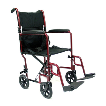 Karman LT-2017 17 Lightweight Transport Chair Burgundy