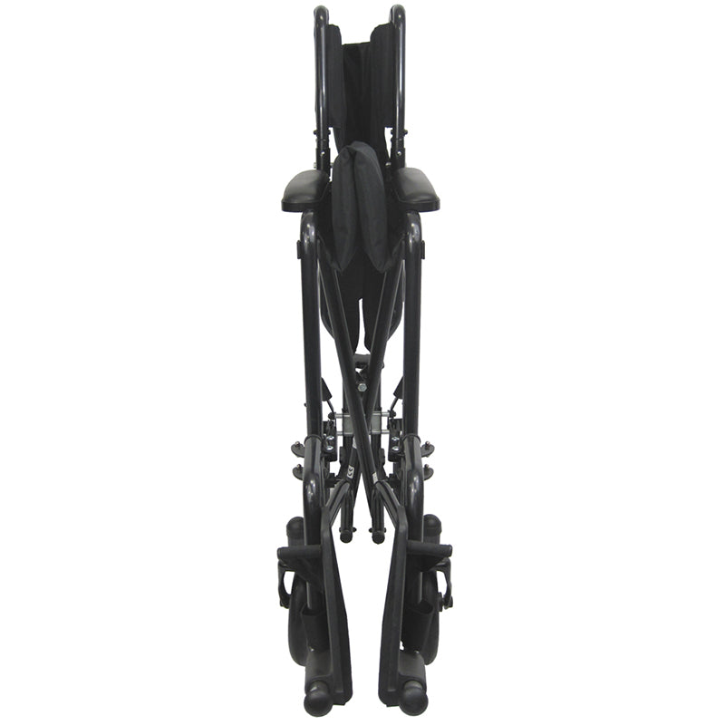 Karman LT-2019 19 lbs Lightweight Transport Chair Black