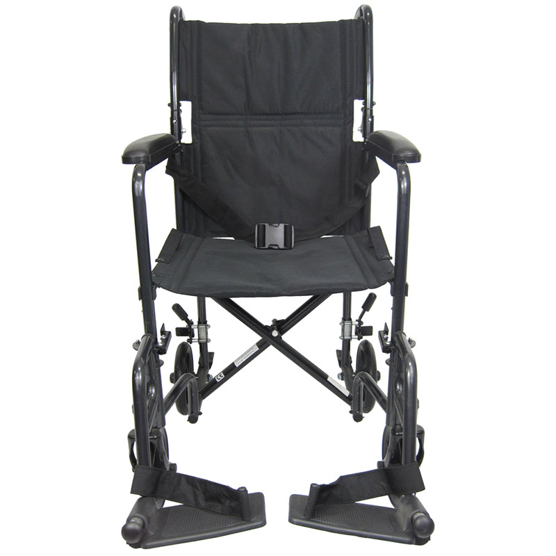 Karman LT-2019 Lightweight Transport Chair Black