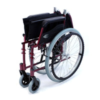 LT-980 Wheelchair 18 inch Seat Swing Away Footrest Burgundy
