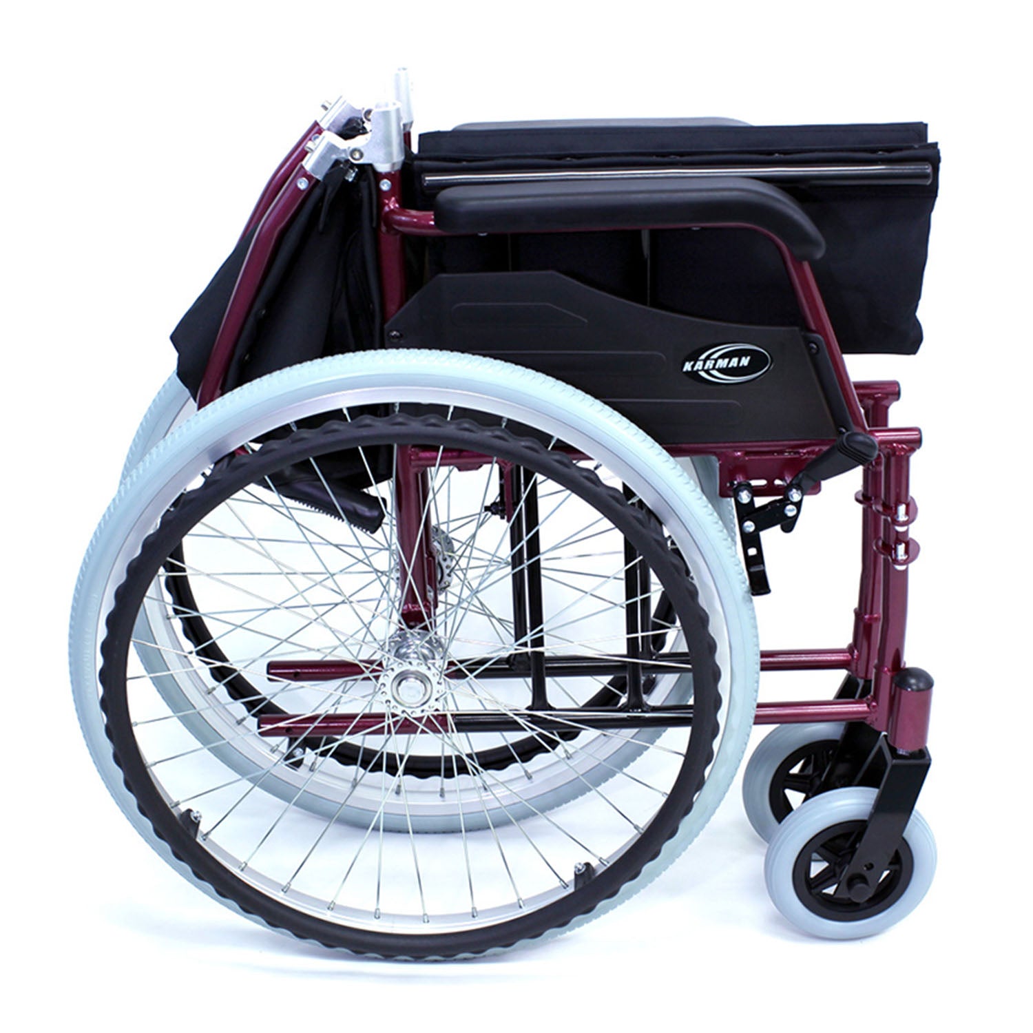 Karman LT-980 Lightweight Wheelchair 24 lbs Burgundy