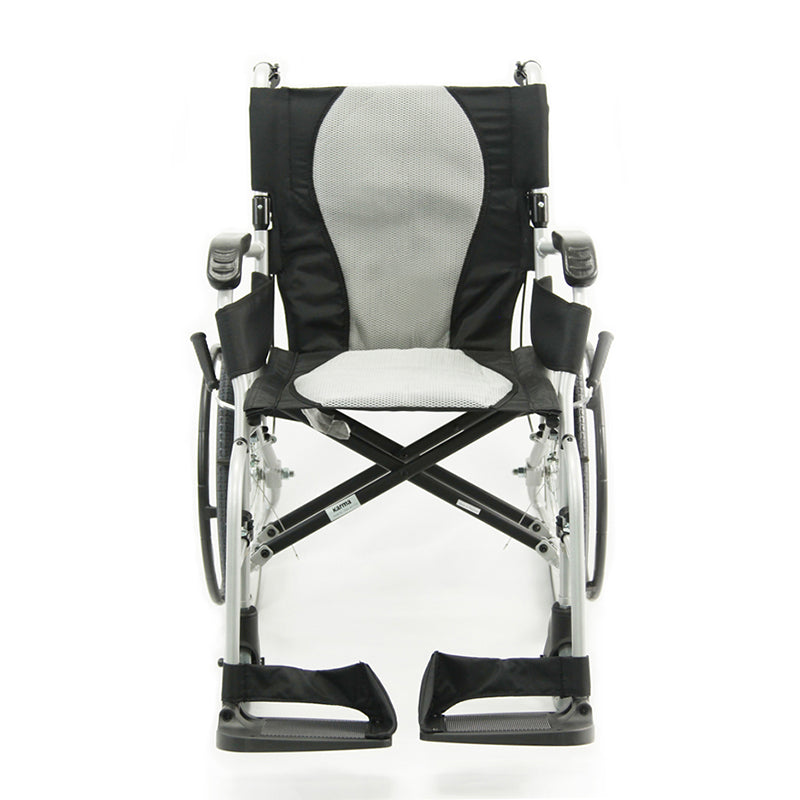 Ultra Lightweight Silver Frame Wheelchair