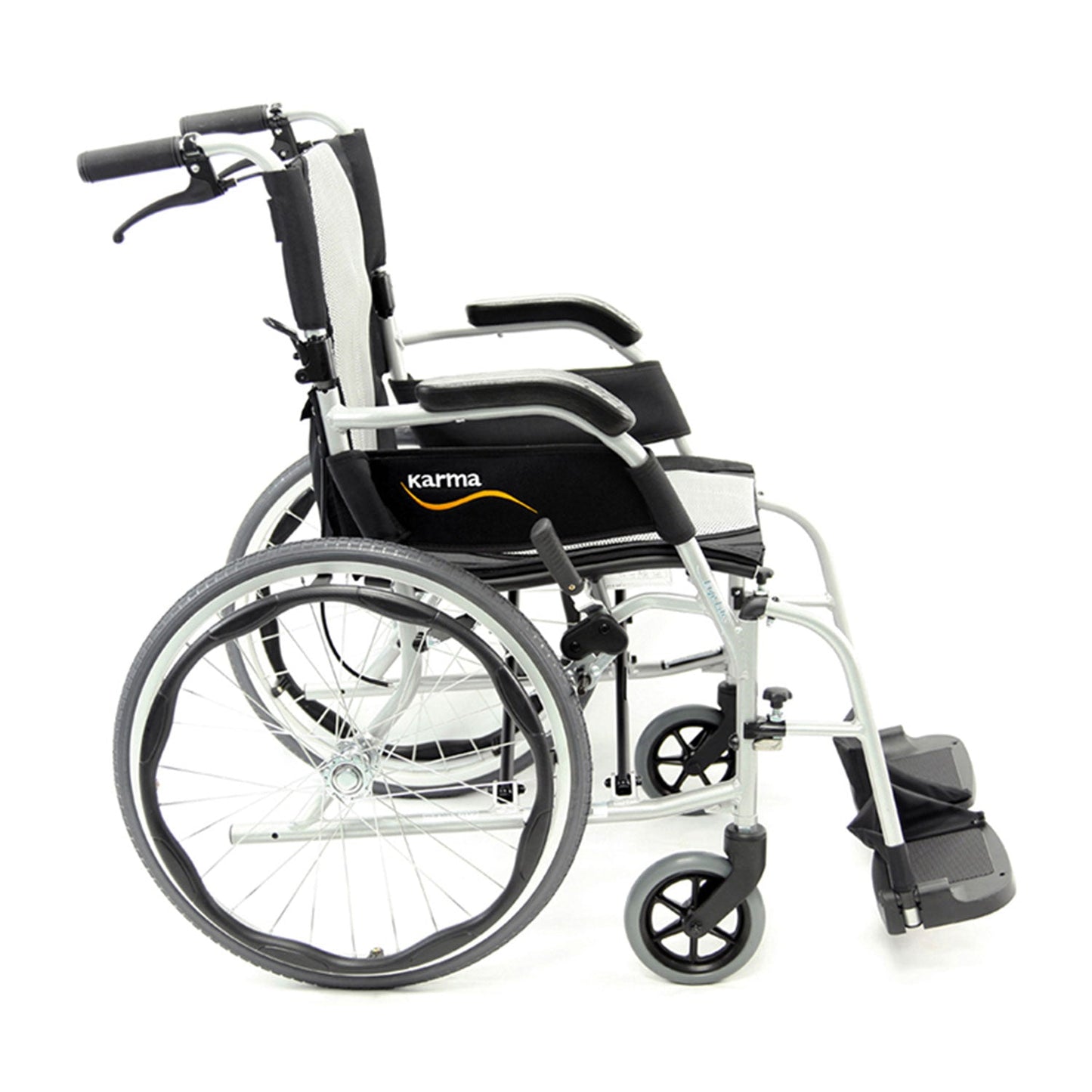 S-2512 Ergonomic Wheelchair Silver Frame