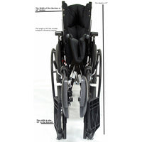 Karman KM 5000 Wheelchair with Removable Desk Armrest
