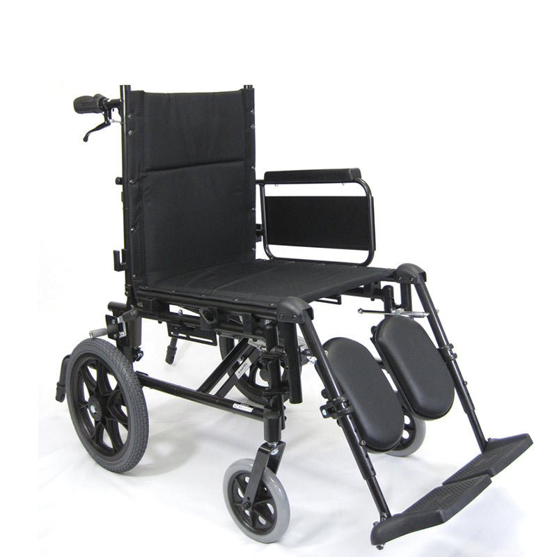 Elevating footrests on Karman KM-5000-TP wheelchair