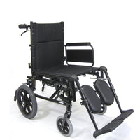 Elevating footrests on Karman KM-5000-TP wheelchair