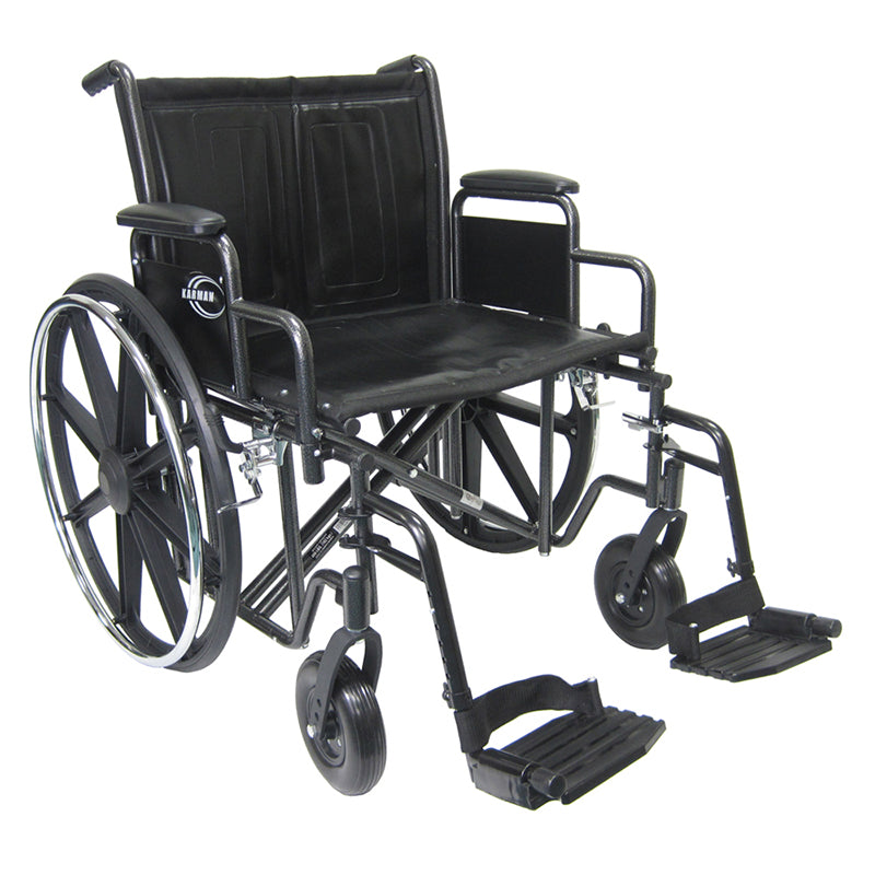 Karman KN-922 Heavy Duty Wheelchair 22 Seat Adjustable Height