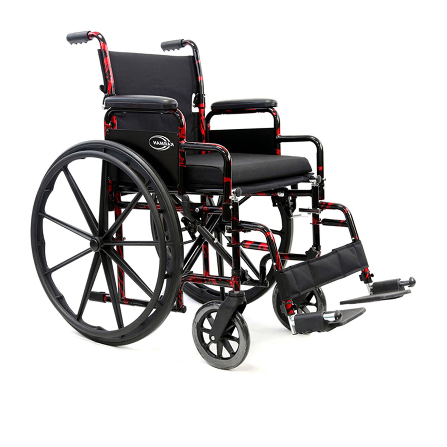 Karman LT-770Q 18 Lightweight Wheelchair Red Streak